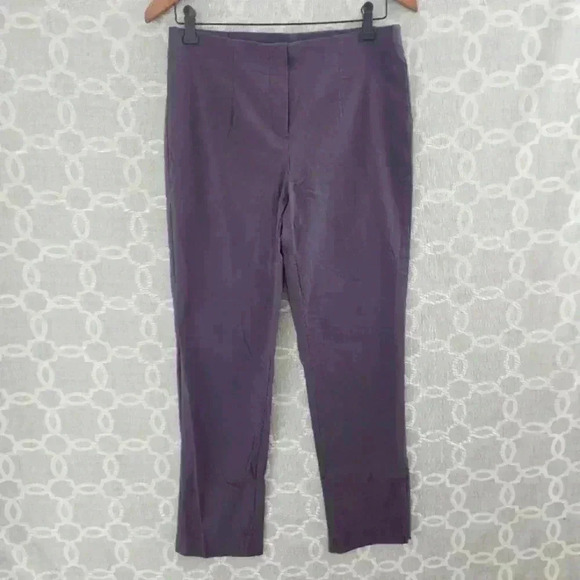 Lior Mad in France Pull Over Dress Pants Purple‎ Women's Size10 - Picture 1 of 9